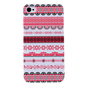 Patrón de flores Stripe protector duro caso para iPhone 4/4S