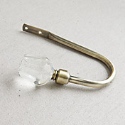 Crystal Rose Kreuzblume Antique Bronze-Finish Holdbacks (One Pair)
