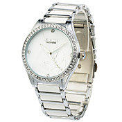 Lovely Alloy Glass with Crystals Round Women's Watches