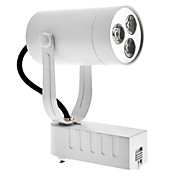 3W 255LM 6000-6500K Natural White Light White Shell LED Ceiling Bulb Track Lamp (85-265V)