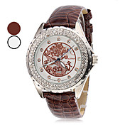 Unisex Gold Dragon Style PU analogico al quarzo orologio da polso (colori assortiti)
