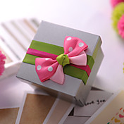 Cuboid Metal Favor Tin With Ribbon Bow(Set of 12)