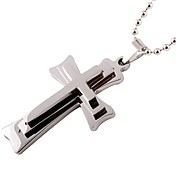 Collar Crucifico Clásico para Hombre