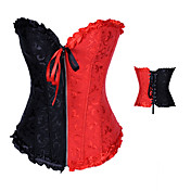 Blandet Color Satin Punk Lolita Bustier Korset
