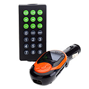 Universal de múltiples funciones de memoria SD MP3 transmisor del jugador FM con control remoto para los coches (ayuda SD / USB)
