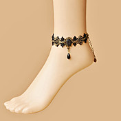 Memory Palace Black Lace Aristocrat Lolita Anklet
