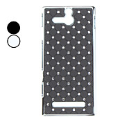Starry Sky Caso Patrón duro con diamantes de imitación para Sony U/ST25i