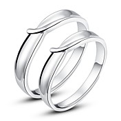 Kvalitet 925 Sterling Silver par Rings