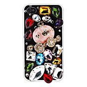 Multi-Color irregolare cristallo Carrello Custodia Zucca per iPhone 4 e 4S