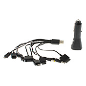 Universal Multi 10 In 1 Cell Phone Game USB-Ladekabel Car Charger