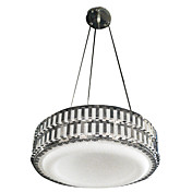 40W Modern Pendant Light with Stainless Steel Carved Shade(T6 Tube)