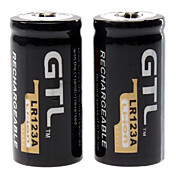 GTL Li-ion ricaricabile LR123A (3.6v, 2000mAh, 2 pezzi)