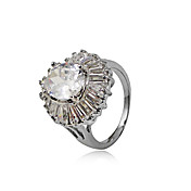 Charming platiniert Alloy Zirkonia Ring