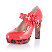 Leatherette Chunky Heel Pumps With Bowknot Party / Evening Shoes (More Colors)