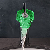 Chrome Finish Contemporary Stainless Steel Bathroom Sink Faucet