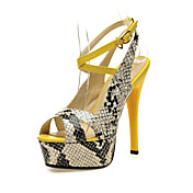 Similpelle sandali tacco a spillo con fibbia party / scarpe da sera (più colori)