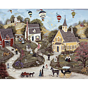 Printed Art Landscape Wedding Plans by Ann Stookey