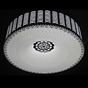 40W Rodada Luz Montagem Embutida tradicional com esculpidos Sombra de aço inoxidável em Design Floral (T6 Luz Tube)