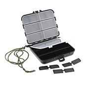 Big Size Plastic Vandtæt Tool Box for Fiskeri (sort)