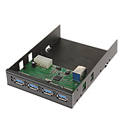 4 hub usb du panneau de sortie haute vitesse de 3,0 avant s'adapte baie 3.5