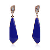 Fabulous alliage d'oreille en cristal bleu