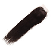 100% Indian Remy 16 Inch Silky Straight Hair Full Lace Closures Extensions