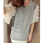 MUJERES con cuentas Ruffle Layered Shirt