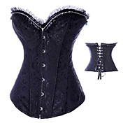 Ruffled Lace Satin Classic Lolita Corset