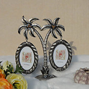 Alloy Family Palm Tree Photo Frame With 3 Hanging Frames