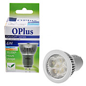 oplus ® GU10 7W 340-380lm 6000-6500k naturlig hvitt lys LED spot pære (85-265V, 50/60Hz)
