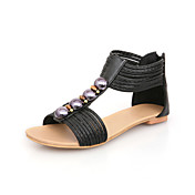 Stylish Leatherette Flat Heel Sandals Party / Evening Shoes (More Colors)