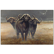 Printed Art Animal Cape Buffalos by Harro Maass