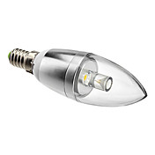 Dimmable E14 1W 90LM 3000-3500K Warm White Light Bulb Candle LED (220V)