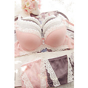 Lady's Trendy Sweet Simple Bra&Panties Set