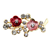 Lindo broche Liga Cristal mulheres da flor