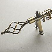Twist Kreuzblume Antique Bronze-Finish drapieren Rod