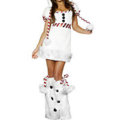 Fancy Dress Cute Snow Woman Costume (3 Pieces)