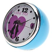 1 "de cuarzo reloj de escritorio analógico Mini (Azul, 1xButton batería)
