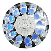 1W Luxury Led Flush Mount DYC031 in Floral Crystal Design for Porch/Corridor/Aisle