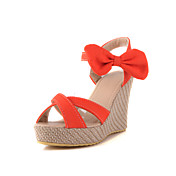 Fabulous Canvas Wedge Heel Sandals/Wedges With Bowknot Party/Evening Shoes (More Colors)