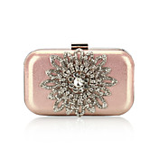 Raso con strass Austria Fiori sera borse / frizioni colori più disponibile