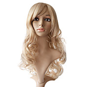 Full Lace Top Grau sintéticos 24 "corpo ondulado perucas de cabelo várias cores disponíveis