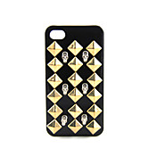 Rivetti & Skull coperto Hard Case per iPhone 4/4S