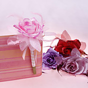 Dejlig Wedding Pen Med Satin Rose (flere farver)