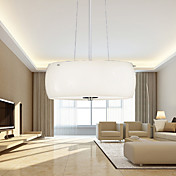 Luz pendiente artística 40W con pantallas de vidrio grabado al ácido de Down