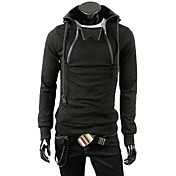 Dell'uomo addensare cotone doppio cappuccio della chiusura lampo con Cap (colori assortiti)