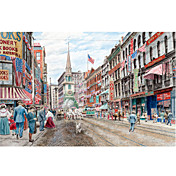 Printed Art Landscape Four Alarm 4Th Of July by Stanton Manolakas