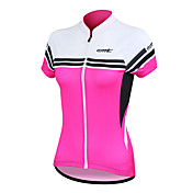 Santic 100% Polyester Fiber Short Sleeve Breathable+Quick-Drying Women Cycling Jersey(2 Colors)