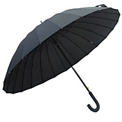 118cm Big Surface Pure Color paraplu met nylon En verchroomd Stand (gesloten lengte: 93cm)