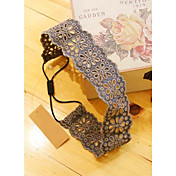 Women's Sweet Grey Wide Hollow Headband